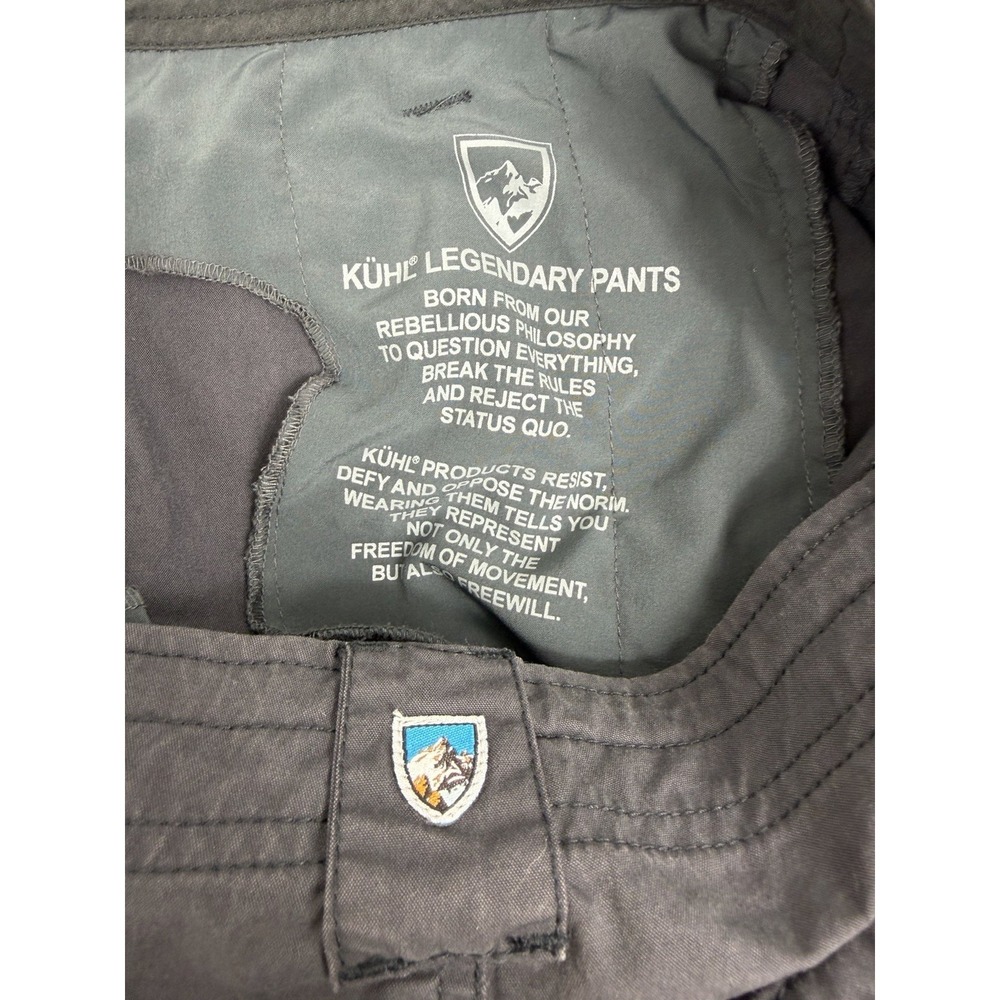 Kuhl Women's Hiking Pants Size 10 Reg Gray Outdoor Cargo Trail Utility Straight - Picture 2 of 11